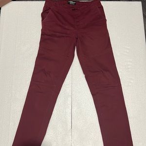 Buffalo David Bitton burgandy khaki dress pants